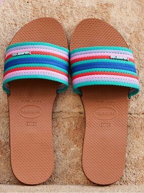 HAVAIANAS You Malta Mix In Rust For Women’s size 39-40